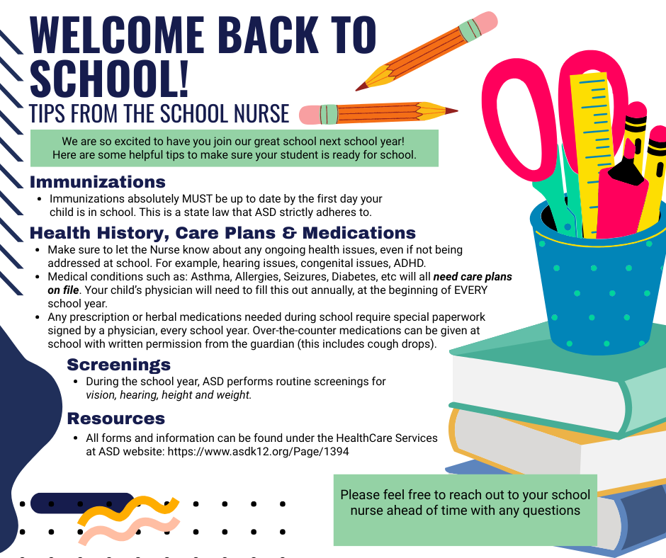 back to school from nurse tips